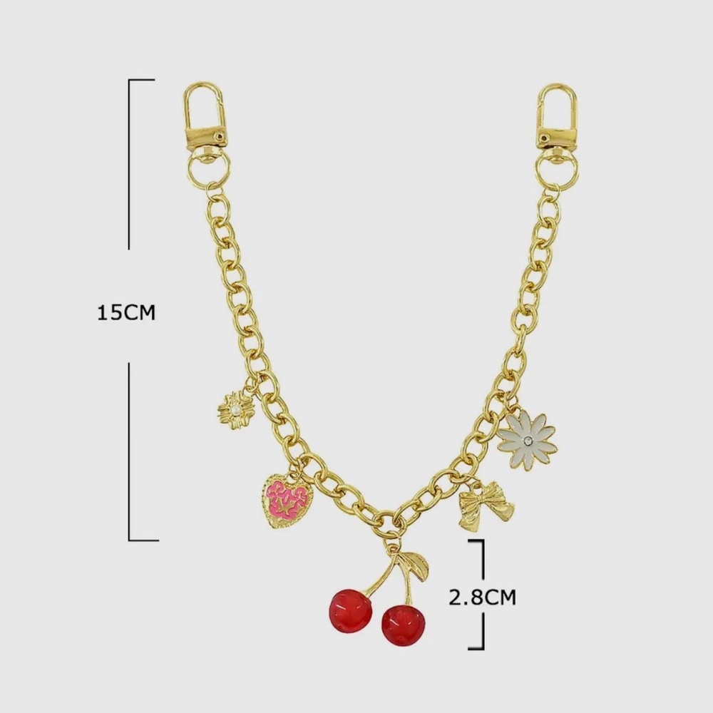 Cherry bag charm - Picture 2 of 3